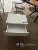 JGR Furniture White 2-Drawer Bedside Table 50 cm width x 40 cm depth x 55 cm height - 7