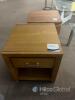 Wooden Bedside Table with Drawer 50 cm x 50 cm x 47 cm