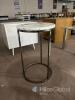 Round Marble and Chrome Side Table - 3