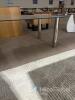 Tempered Glass Rectangular Coffee Table with Metal Legs - 4