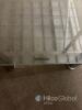 Tempered Glass Rectangular Coffee Table with Metal Legs - 5