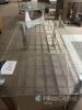 Tempered Glass Rectangular Coffee Table with Metal Legs - 6