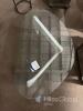 Glass Top Coffee Table with White Sculptural Base - 3
