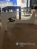 Glass Top Coffee Table with White Sculptural Base - 5