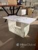 Unbranded Modern Marble-Effect Rectangular Coffee Table - 2