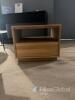 Wooden Cube Side Table with Drawer - 2
