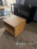 Wooden Cube Side Table with Drawer - 4