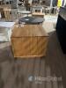 Wooden Cube Side Table with Drawer - 5