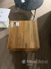 Wooden Cube Side Table with Drawer - 6