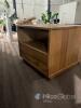 Wooden Cube Side Table with Drawer - 8