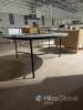 Black Marble Round Coffee Table with Metal Base - 4