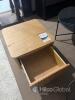 Wooden Square Side Table with Drawer - 4