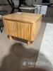Wooden Square Side Table with Drawer - 6