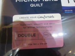 Microfibre Quilt, Double, 300 Gram - 2
