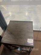 HAROFLYN T329-2 Square End Table Gray Timber