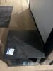 Black Open Shelf Square Side Table