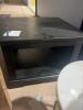 Black Open Shelf Square Side Table - 2