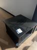 Black Open Shelf Square Side Table - 3