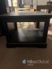 Black Open Shelf Square Side Table - 4