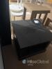 Black Open Shelf Square Side Table - 6