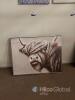 Framed Highland Cow Wall Art Painting - 2