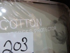 2 x Cotton Mattress Protectors, King Single, 2 x Cotton Pillow Protectors, Single - 3