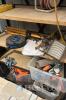 Shelving unit and contents including Assorted Tie Down Ratchet Straps and Rope Set - 3