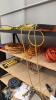 Shelving unit and contents including Assorted Tie Down Ratchet Straps and Rope Set - 5