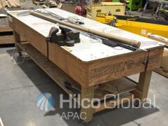 Custom Heavy-Duty Workshop Workbench with Joplin Bench Vise