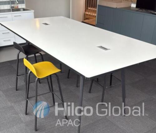 Rectangular Office Meeting Table with Cable Management Ports