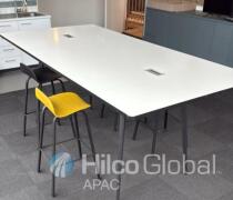 Rectangular Office Meeting Table with Cable Management Ports
