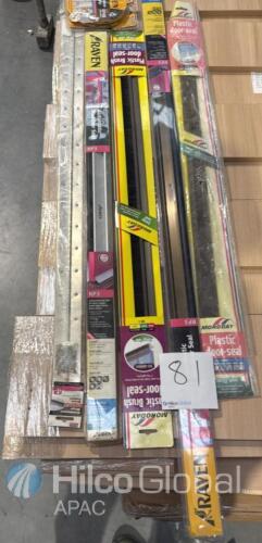 Raven RP3, RP48 and Moroday Plastic Brush Door-Seal & Weather Strip Lot