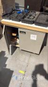 Metal Workshop Storage Cabinet on Casters