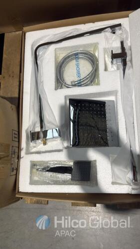 Square Rainfall Shower System Set