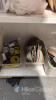 Mixed Workshop Tool and Hardware Lot, Shelving Unit Included - 4