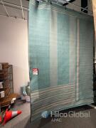 Blue and Beige Patterned Area Rug