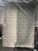 Marcella Area Rug Geometric Pattern, approximate size 2x3 m, wool blend, grey & cream colours, rectangular shape