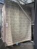Marcella Area Rug Geometric Pattern, approximate size 2x3 m, wool blend, grey & cream colours, rectangular shape - 2