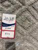 Grey Diamond Pattern Area Rug, approximate size 2 x 3 meters, fringed edges - 5