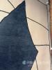 Como 200x300cm Modern Abstract Area Rug, cream and navy blue colour, geometric pattern, approximate dimensions 200 cm x 300 cm - 3