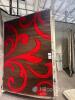 Diamond Rug 2 x 3m Brown and Red Swirl Pattern