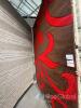 Diamond Rug 2 x 3m Brown and Red Swirl Pattern - 2