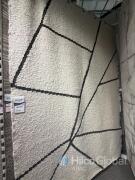 Westport Rug 200x300cm, black/white geometric pattern