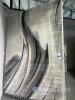 Crete 200x290 Rug, abstract grey, black, and cream design, dimensions 200 x 290 cm