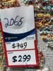 Geometric Pattern Tufted Area Rug, multicolor raised pile design, white base, fringe tassels on ends - 5