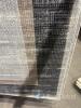 Area Rug rectangular with grey, beige, and black border design, approximate dimensions 2x3 m - 3