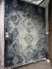 Mansour Area Rug Blue Diamond Pattern