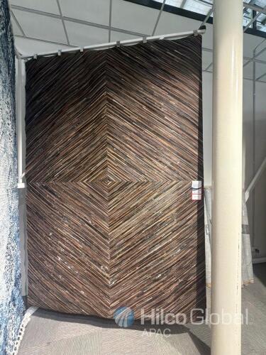 Koza Chevron Pattern Cowhide Rug