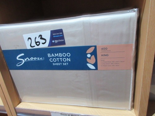 3 x Bamboo Cotton King Sheet Sets