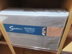 3 x Bamboo Cotton King Sheet Sets - 3